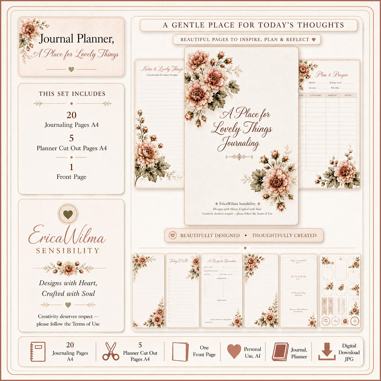 (image for) EW AI Journaling Planner - A Place for Lovely Things 2026